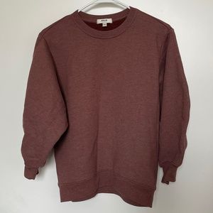 Agolde cropped sleeve crewneck